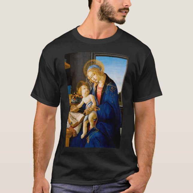 Camiseta A Virgem e a Criança, Sandro Botticelli (Frente)
