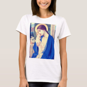 Camiseta A Virgem Maria e o Menino Jesus Graça Renascentist