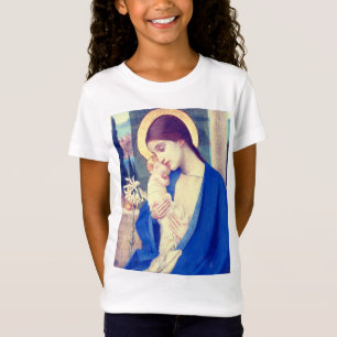 Camiseta A Virgem Maria e o Menino Jesus Graça Renascentist