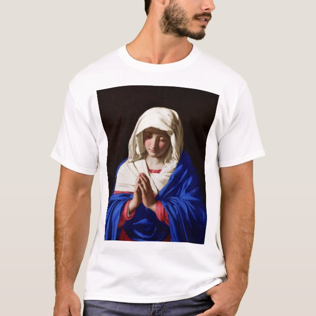 Camiseta A Virgem na Oração, Sassoferrato (Frente)