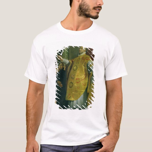 Camiseta A visão de St Ignatius de Loyola (Frente)