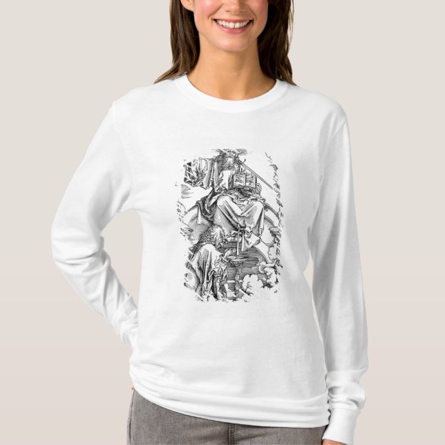 Camiseta A visão dos sete castiçal (Frente)