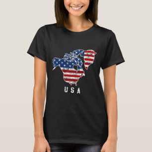 Camiseta A Visão Engraçada De Trump Do Mapa Dos Eua Com O C