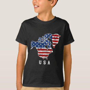 Camiseta A Visão Engraçada De Trump Do Mapa Dos Eua Com O C