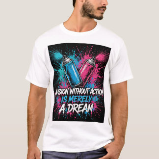 Camiseta A Vision Without Action Is Merely A Dream Spray Ca