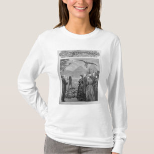Camiseta A visita da rainha à corte australiana sul