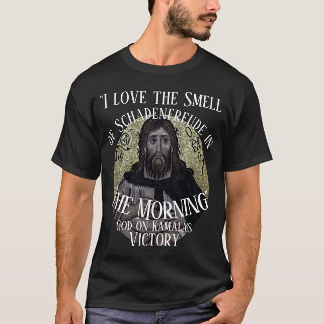 Camiseta A vitória de Deus Schadenfreude Morning Kamala (Frente)
