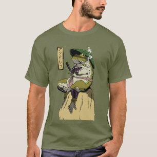 Camiseta A vitória do amanhecer do sapo Samurai