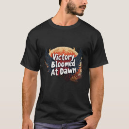Camiseta A vitória floresceu ao amanhecer