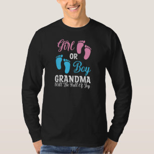 Camiseta A vó de menina ou menino ficará cheia de alegria G