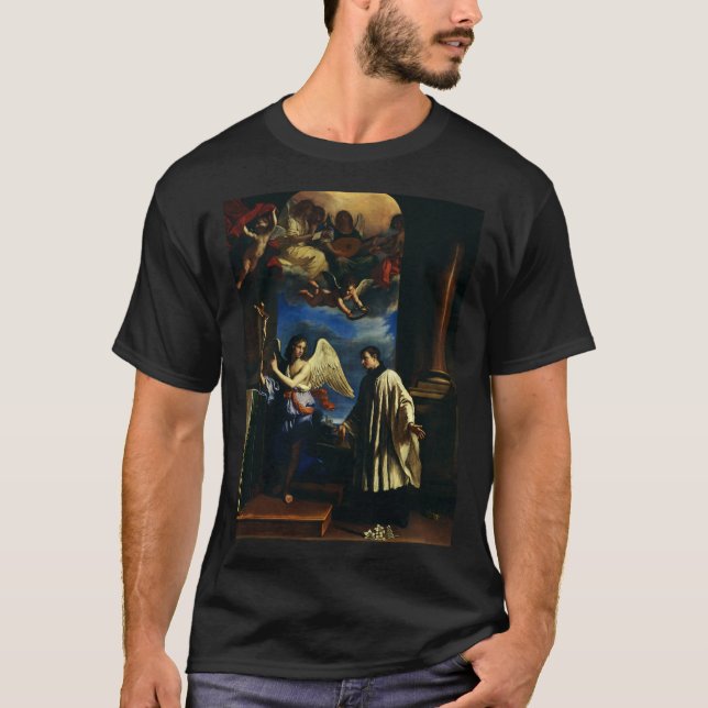 Camiseta A vocação do Santo Aloysius Luigi Gonzaga (Frente)