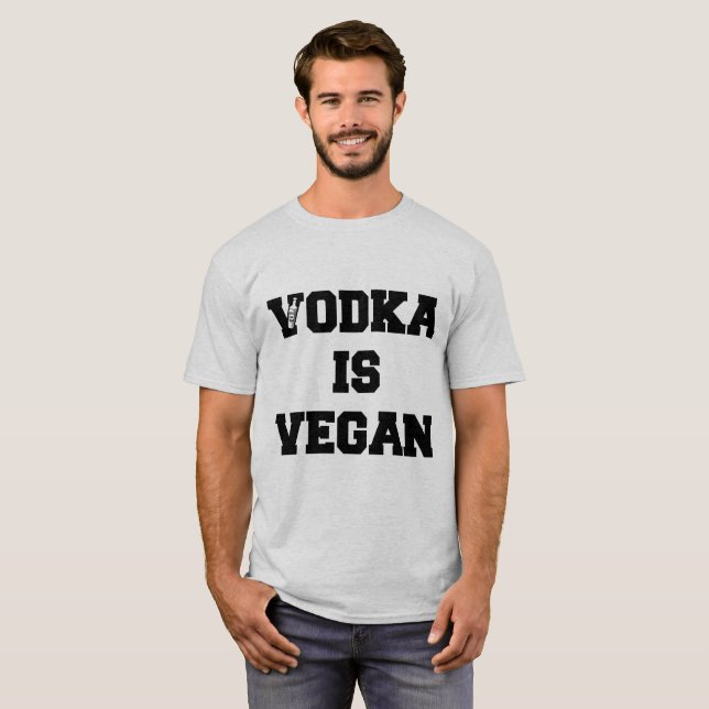 CAMISETA A VODCA É VEGAN (Frente Completa)