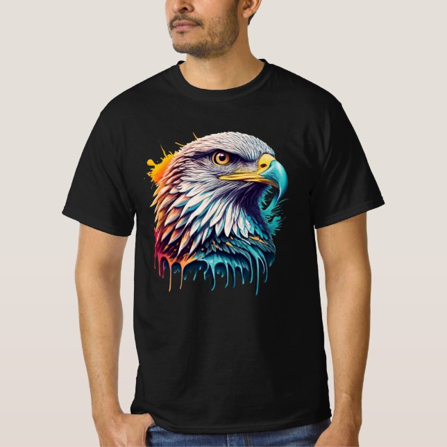 Camiseta A Vontade Da T-shirt Da Águia (Frente)