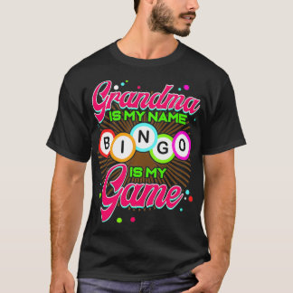 Camiseta A vovó é o meu nome Bingo é o meu jogo Lucky Gambl