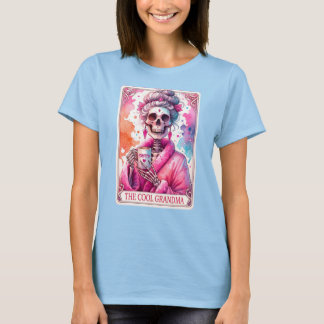 Camiseta A vovó Legal Tarot Card Engraçado Skeleton