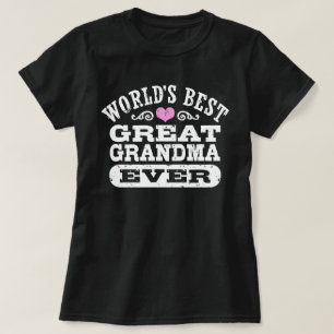 Camiseta A vovó mais Excelente do mundo de todos os tempos