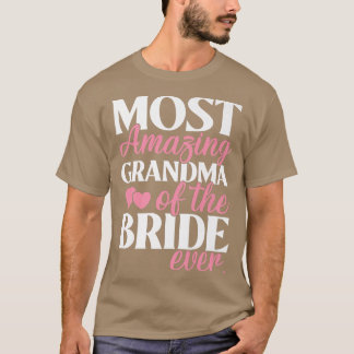 Camiseta A vovó mais incrível do casamento nobre