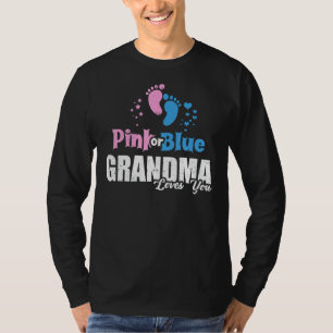 Camiseta A Vovó Rosa Ou Azul Te Ama A Revolução Do Bebê Do