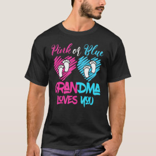 Camiseta A Vovó Rosa Ou Azul Te Ama A Revolução Do Bebê Do
