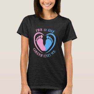 Camiseta A Vovó Rosa Ou Azul Te Ama A Revolução Do Bebê Do 