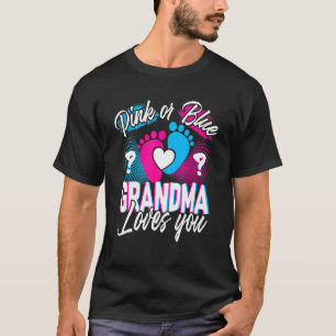 Camiseta A Vovó Rosa Ou Azul Te Ama O Gênero Reveal Amor