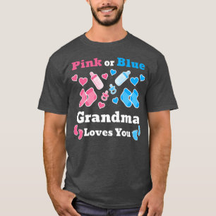 Camiseta A Vovó Rosa Ou Azul Te Ama O Gênero Reveal Amor