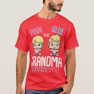 Camiseta A Vovó Rosa Ou Azul Te Ama O Sexo.