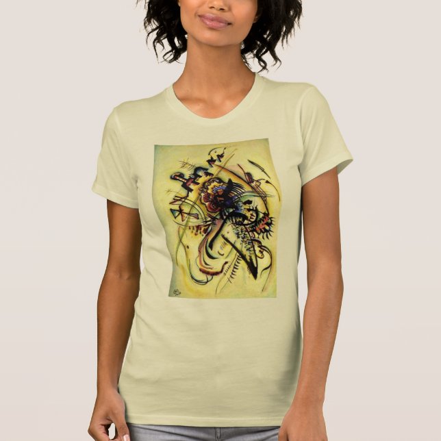 Camiseta À Voz Desconhecida de Kandinsky Abstrato Trabalho  (Frente)