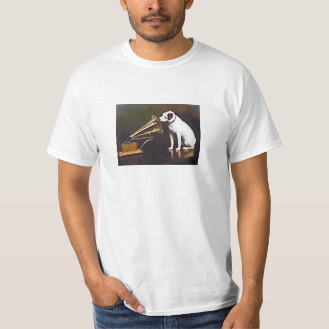 Camiseta A Voz do Mestre Nipper O Cão (Frente)