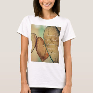 Camiseta A Voz Do Seu Coração Sussurra Para Minha Alma