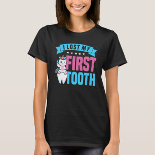 Camiseta A Wand Da Fada De Dentes Perdeu Minha Primeira Den