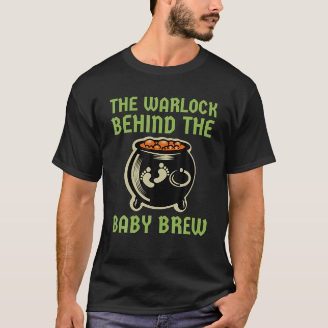 Camiseta A Warlock Por Trás Do Novo papai Do Bebê Brew Hall (Frente)