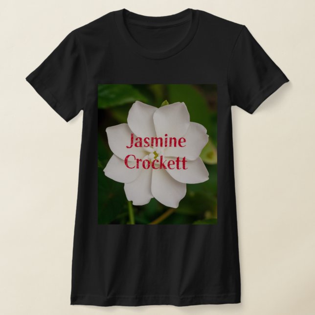 Camiseta A white blooming jasmine flower with Jasmine Crock (Postura )