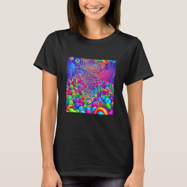 Camiseta A World of Candy Pop Great  Land of Sweet Treats (Frente)