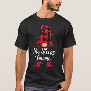 Camiseta A Xadrez do Gnomo Buffalo do Sono Xmas Pajamas Mat