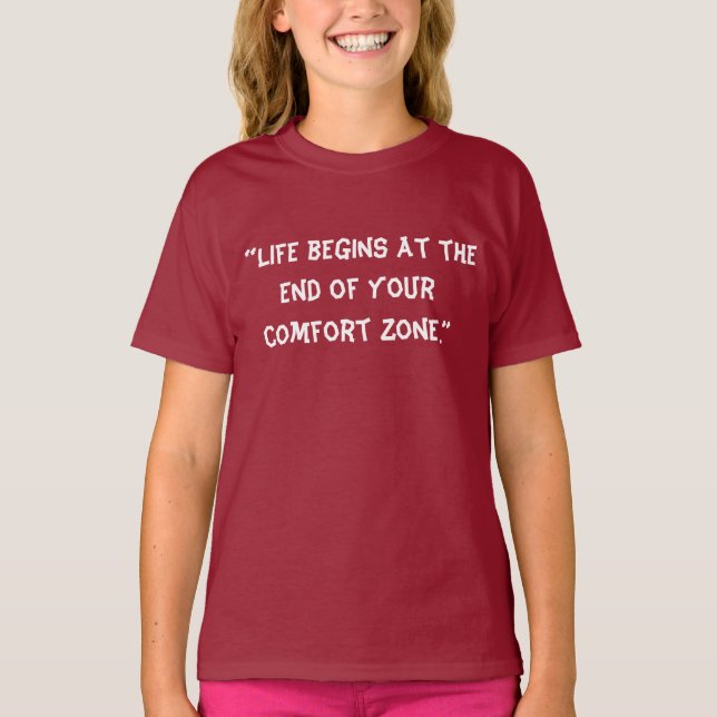 Camiseta a zona de conforto (Frente)