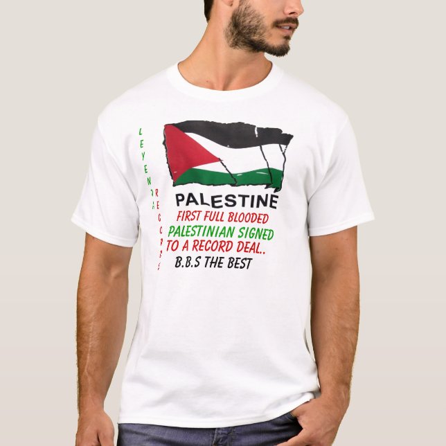Camiseta aaa, primeiro Blooded completo, palestino (Frente)