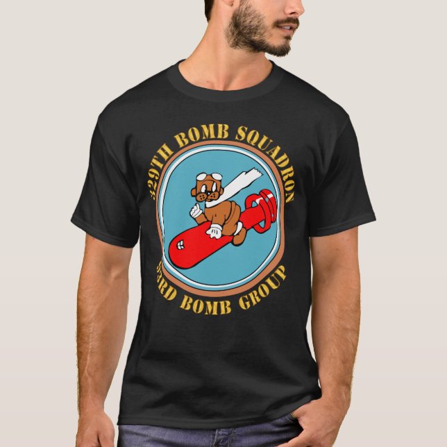 Camiseta AAC - Esquadrão 329º Bomba,93º Grupo Bomba - WWII (Frente)