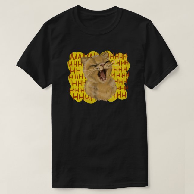 Camiseta AAHHnimal - Cat (Frente do Design)