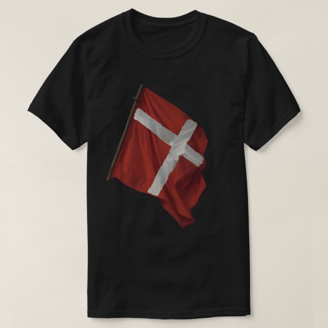 Camiseta Aalborg Dinamarca _Flag (Frente do Design)