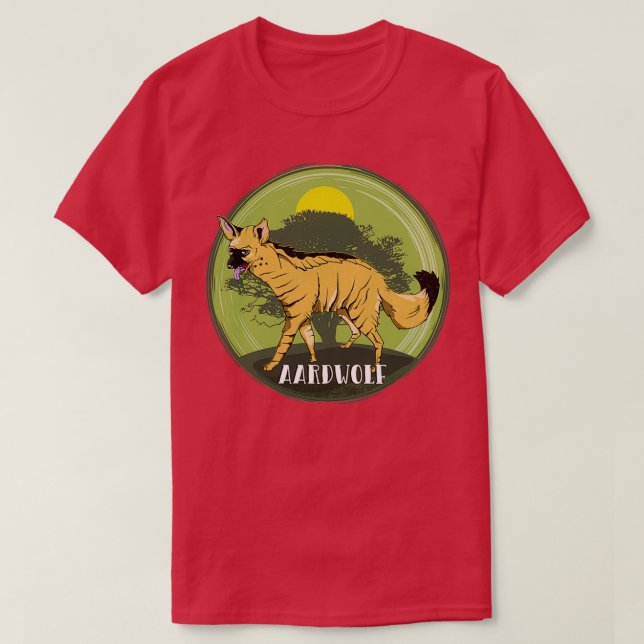 Camiseta Aardwolf (Frente do Design)