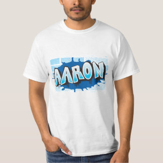 Camiseta Aaron Seu Nome De Grafite Parede De Fundo Brick Wa
