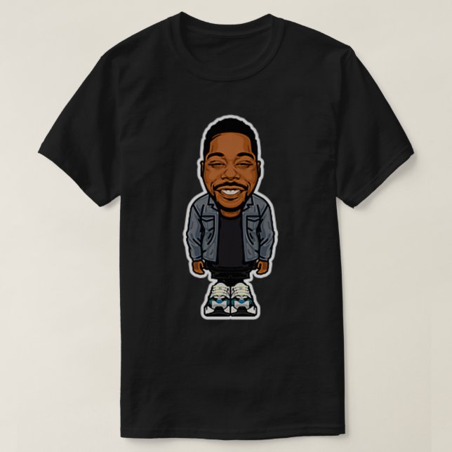 Camiseta Aaron Spears Drummer Kawaii Chibi Design Premium (Frente do Design)