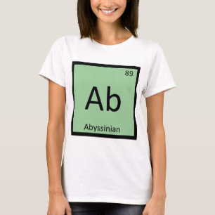 Camiseta Ab - Química Abissiniana Elemento Periódico de M