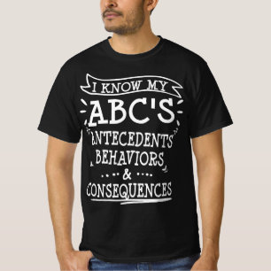 Camiseta ABA Applied Behaviist Therapist Engraçado Obrigado