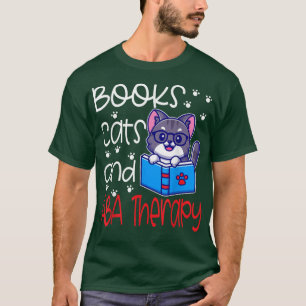 Camiseta ABA Autismo Terapista Cat Mãe Proprietário do Pai