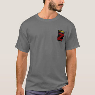 Camiseta Aba do zombi da cor e t-shirt do remendo