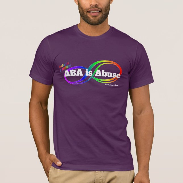 Camiseta ABA é Abuso - Neurodivergente T-Shirt Rebel (Frente)
