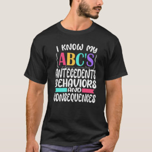 Camiseta ABA Terapista Autismo Especial Ensino ABC