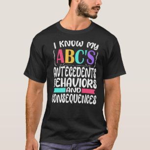 Camiseta ABA Terapista Autismo Especial Ensino ABC